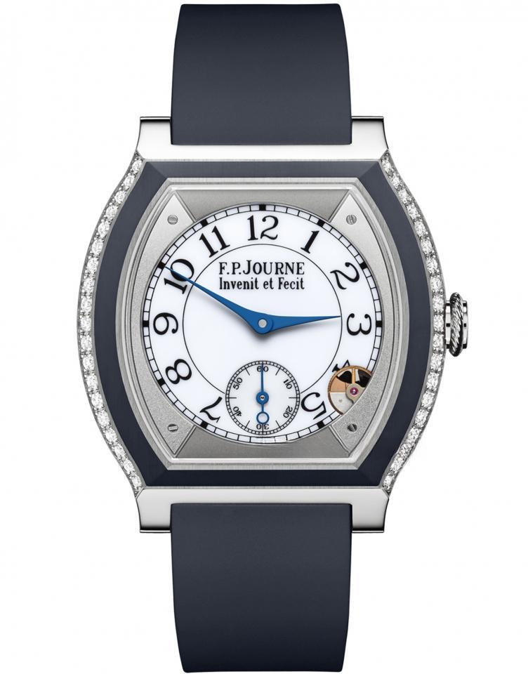 élégante 40 mm titanium with inserts and 2 rows of diamonds